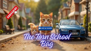 Meow Cat Mamas Взрослый рыжий полосатый котенок Рыжий котенок Рыжая школьная сумка