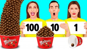 100 Слоев еды Челлендж # Сумасшедший челлендж от BooBoom Challenge