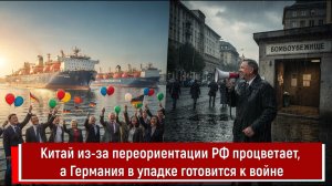 Китай из-за переориентации РФ процветает, а Германия в упадке готовится к войне