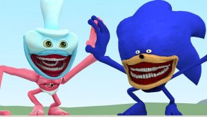 Новые Мобы Шин Бинки Дринки - Тёмные друзья против Шин Соника в Garry's Mod