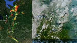 Грозы над ЕТР. Вид со спутника 21.05.2026