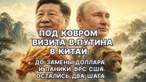 Под ковром визита В.Путина в Китай. До замены доллара и паники ФРС США остались два шага / #ЗАУГЛОМ