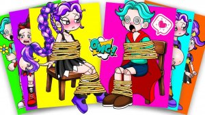 Грустная история Рори и Лили Лавбрейдс - Poppy Playtime 5 Стикербук своими руками