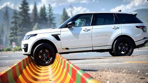 #3: Автомобили против перевёрнутых лежачих полицейских в BeamNG Drive!