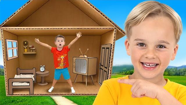 Челлендж «Картонные домики» для детей