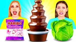 Шоколадный Фонтан Челлендж # Едим только сладости 24 часа c BooBoom Challenge