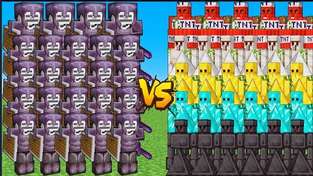 АРМИЯ СКЕЛЕТОВ ПРОТИВ АРМИИ ГОЛЕМОВ В МАЙНКРАФТЕ!! MINECRACT EPIC BATTLE!