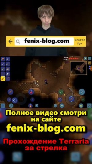 Прохождение за стрелка Terraria!Полное видео смотри на сайте Феникс Блог: fenix-blog.ru #terraria