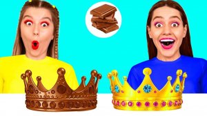 Челлендж. Шоколадная Еда vs Настоящая еда # Эпичная Битва с Едой от 4Teen Challenge