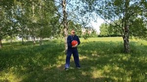 Упражнения с шаром Тайцзи весом 3.0 кг в ландшафтном парке Митино (5)