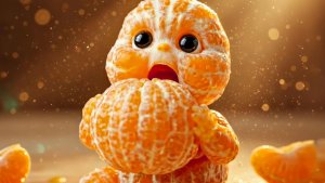 Живые фрукты 🍎😊 Невероятно приятная ИИ-анимация как Мультики!--b2d7b3