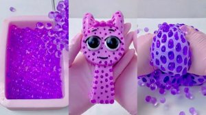 АСМР: ДЕЛАЮ ФИОЛЕТОВЫЕ BOBA SQUISHIES 💜🧋ДАВИМ ОРБИЗЫ ИЗ ЖЕЛЕ!!