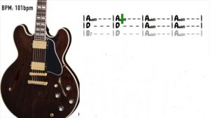 Sunset Groove Guitar Backing Track in A