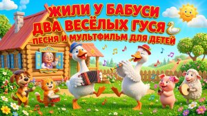 Жили у бабуси два весёлых гуся 🦢🦢 | Песня и мультфильм для детей