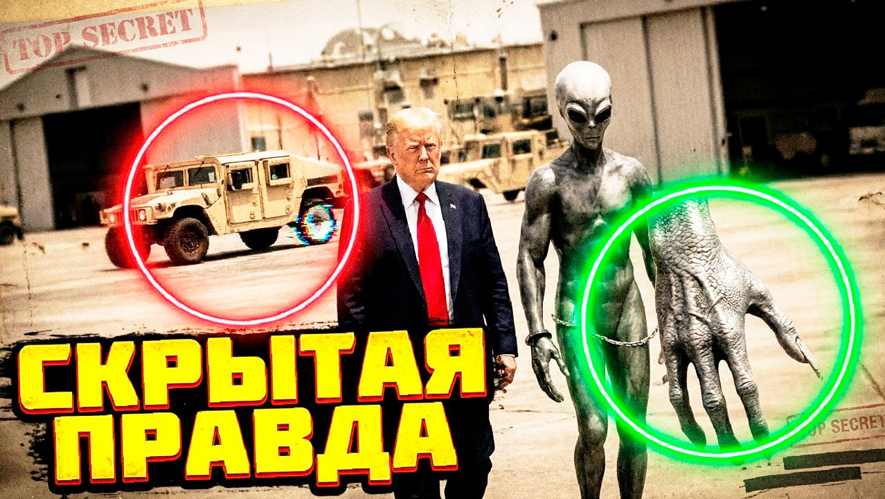 Публикация Дональдом Трампом Фото с Пришельцем у Зоны 51 вызвало вопросы о скрываемых архивах НЛО
