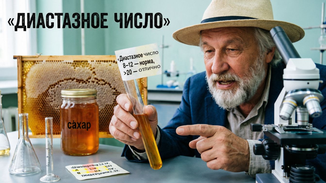 Главный секрет натурального мёда — ДИАСТАЗНОЕ ЧИСЛО. Объяснение Кашковского