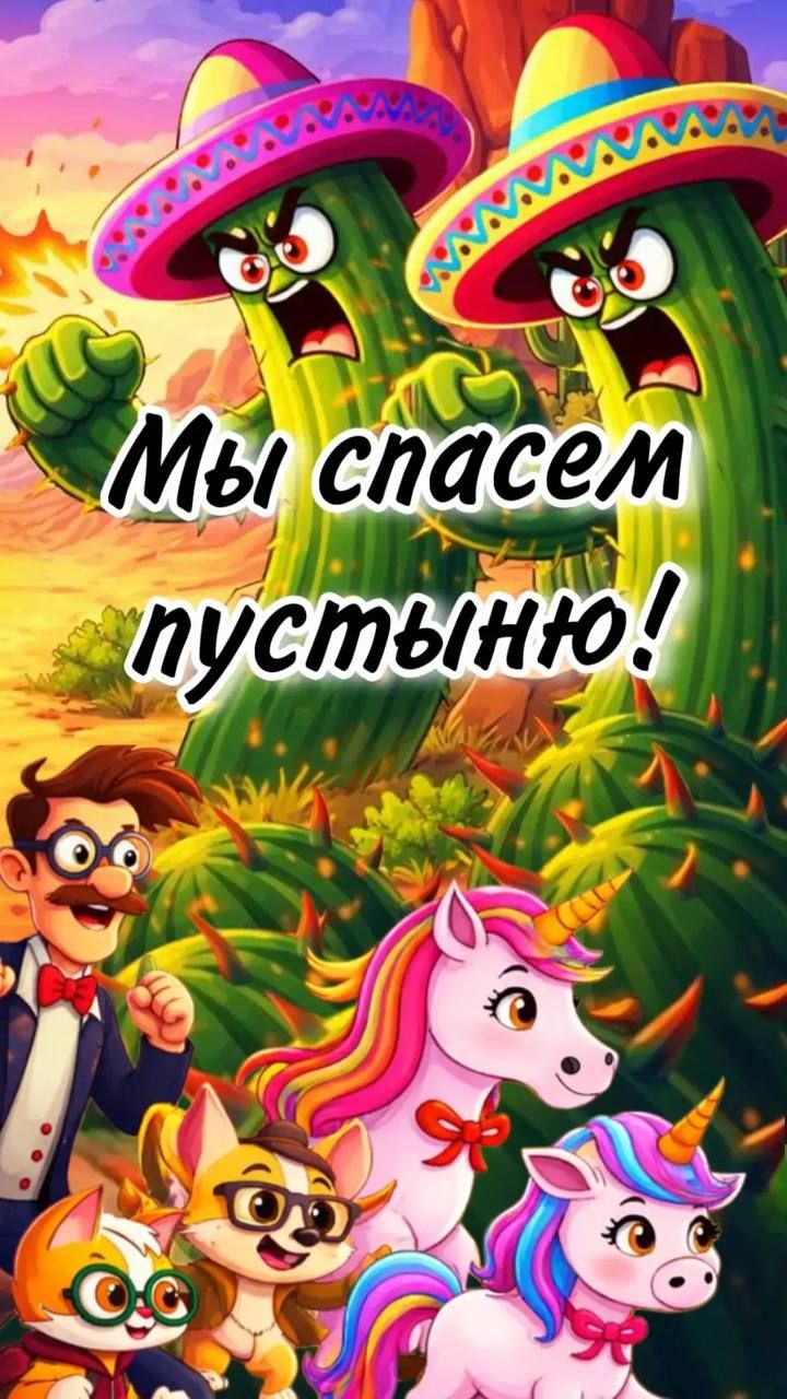 Злые Кактусы против Единорожек