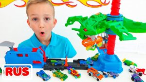 Влад и Ники играют в Ultimate Garage # Hot Wheels City