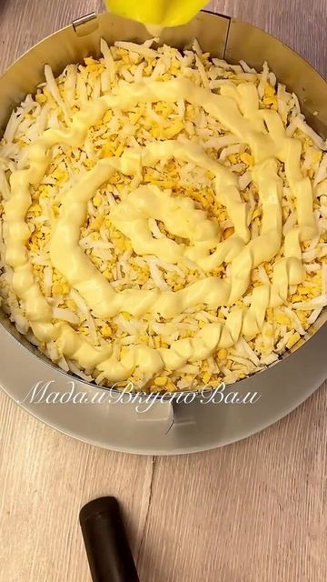Салат Лисья шубка #рецепты #салаты #нановыйгод