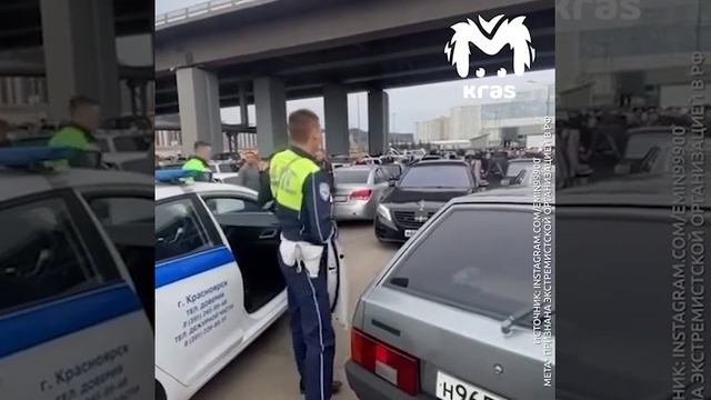 Задержанный гонщик на 