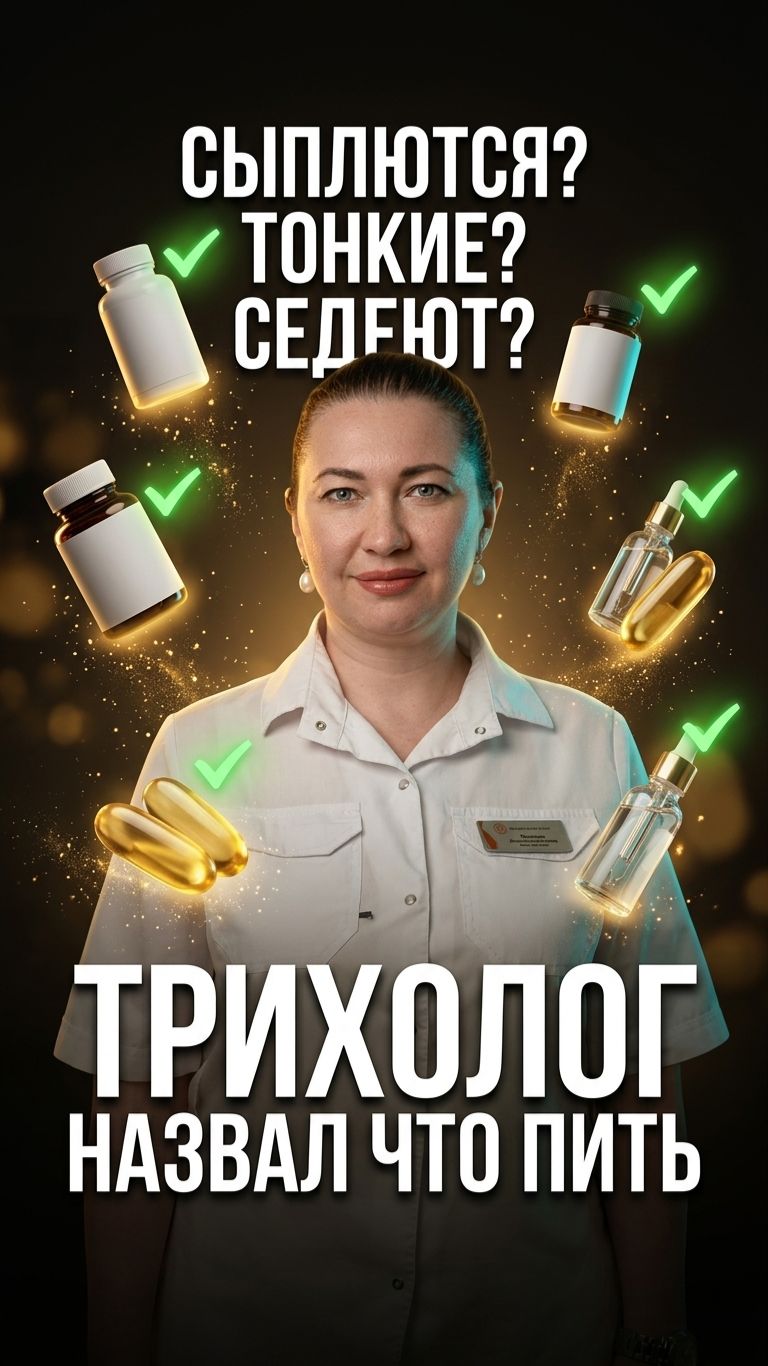 🧪 Что пить при выпадении волос: советы трихолога