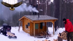 Охота и Рыбалка 2026 в Тайге ИЗБА Веселая Изба Счастливые Люди Сибирь Снегоход Тайга Рудик 25-1