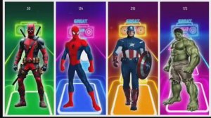💥 ДЭДПУЛ ПРОТИВ ЧЕЛОВЕКА ПАУКА, КАПИТАНА АМЕРИКА И ХАЛКА! 🕷 Плитки Музыки ЭДМ Раш 🔥