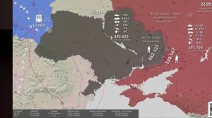 Война на Украине. Карта Сво численности. День за днем (фрагмент, март-июль 2024 года)