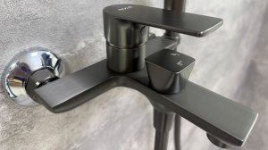 Смеситель для ванны SOLE Caspian S253GM, оружейная сталь