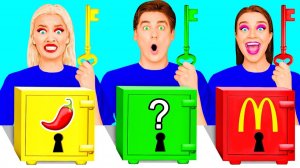 Выбери Правильный Ключ Челлендж # Битвы С Едой от BooBoom Challenge