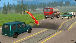 Автомобили против ям — BeamNG Drive — 🔥 ULTIMATE Edition: Компиляция 2
