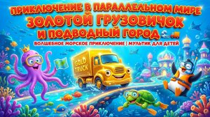 Золотой грузовичок и подводный город 🌊🚚 Волшебное морское приключение | Мультик для детей
