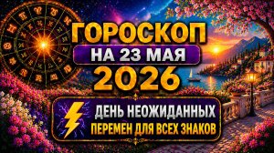 Гороскоп на 23 мая 2026 ⚡ День неожиданных перемен для всех знаков