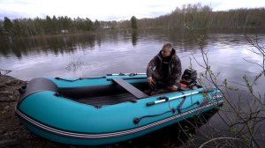 Адмирал 360нднд с мотором HAIDI 9,9 PRO.  Обзор + замер скорости.