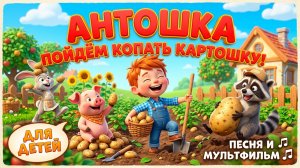 Антошка — песня и мультфильм 🎵 Антошка, пойдём копать картошку | для детей
