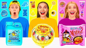 24 Часа Едим Еду Одного Цвета Челлендж # Битвы с едой от 4Teen Challenge