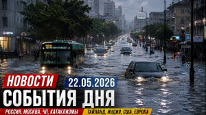 Сегодня Новости 22.05.2026 - Россия, Москва, ЧП, Катаклизмы, События Дня, Таиланд Индия США Европа