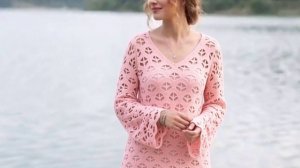 Узор крючком для джемпера — простой, красивый, универсальный