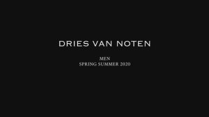 Показ мужской коллекции Dries Van Noten весна-лето 2020