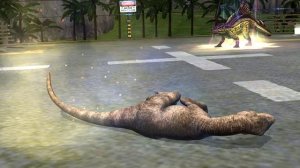 Сражаюсь на две битвы, « Я играю в Jurassic world the Game «
