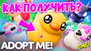 КАК ПОЛУЧИТЬ ВСЕХ УТОЧЕК В АДОПТ МИ?😱🐤 КЛУБНИЧНЫЙ БЭТ ДРАКОН И ШАДОУ УТКИ БЕСПЛАТНО!🤯 ADOPT ME