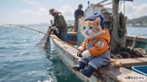 Корейский котик - рыбак