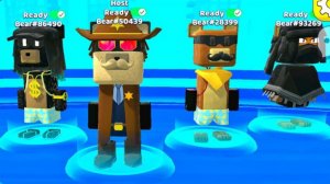 Бандиты разгромили уличный киоск Capitalus и пытаются скрыться от шерифа/Super Bear Adventure🐻