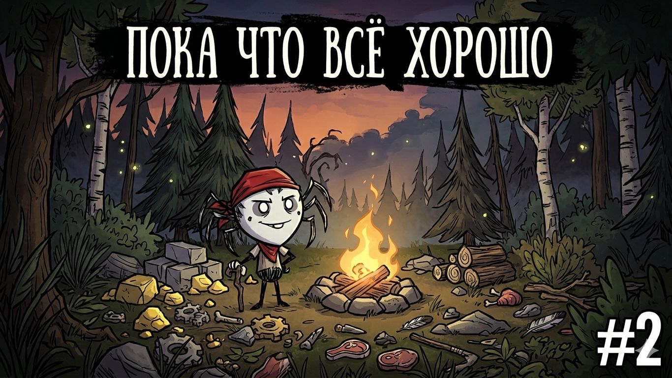 Пока что всё хорошо, ничего не предвещает беды! Don't Starve. Выживаем целый год за Webber Pt.2