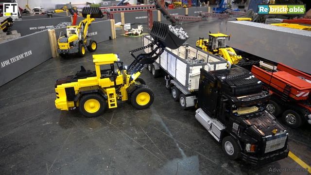 Brick Exhibition at Modellbaumesse Ried 2022 with a large gravel plant and scale models смотреть онлайн