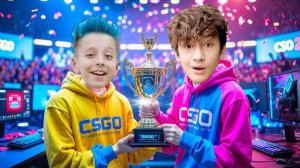 АРТУР И ДАВИД | СТАЛИ КИБЕР СПОРТСМЕНАМИ на 24 ЧАСА CSGO 2 world cup