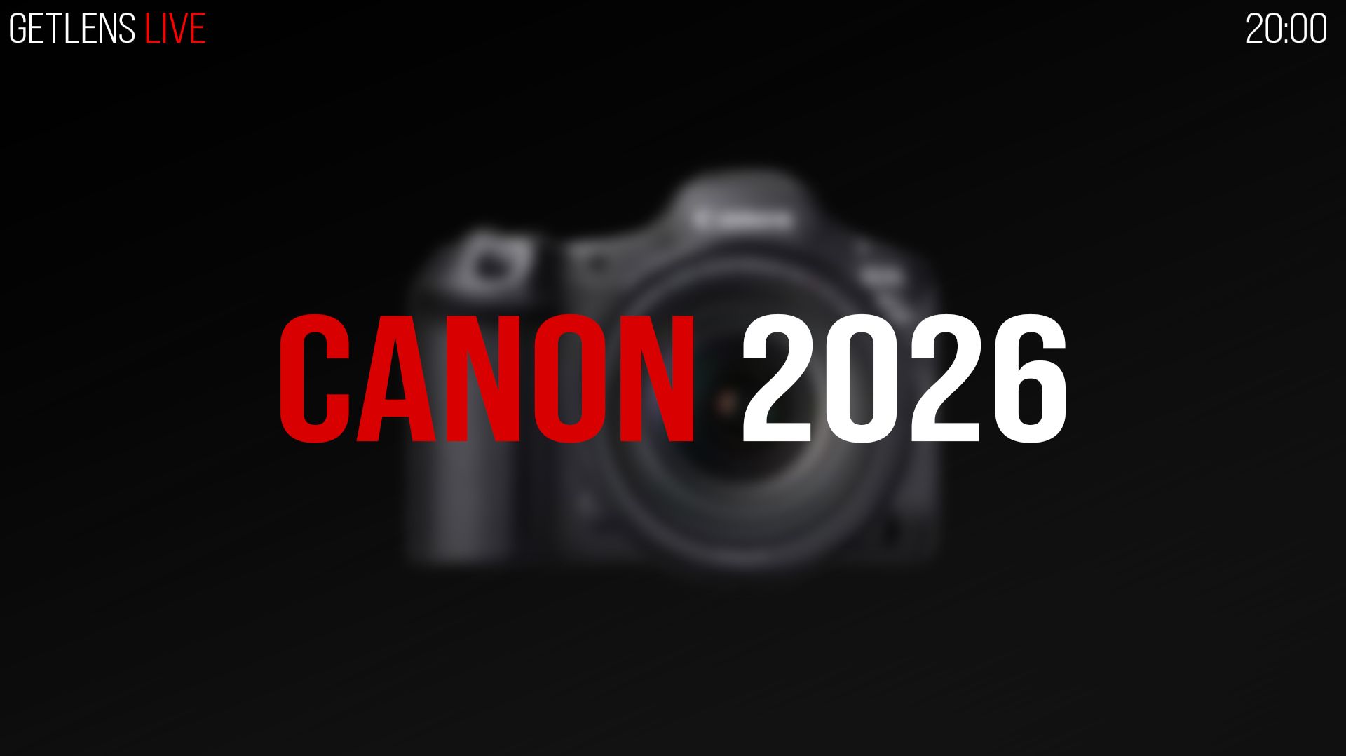 GetLens LIVE: Разбираемся в линейке Canon 2026. смотреть онлайн