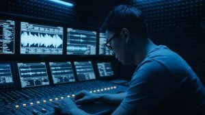 Free Stock Footage  Sound Wave SyFy Scene  - Free 4k Download