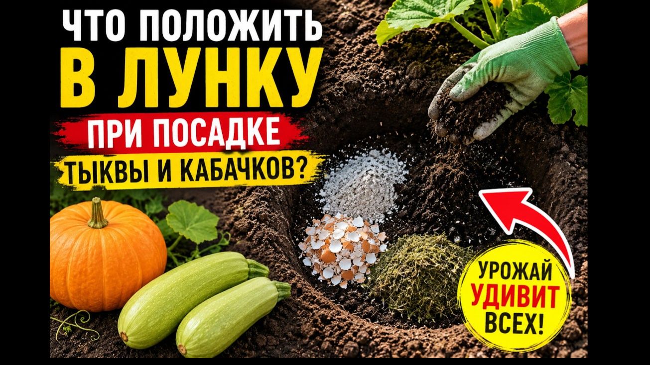 Посадил тыквы и кабачки так— и урожай не успевал собирать!