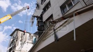 Последствия обстрела в Старобельске